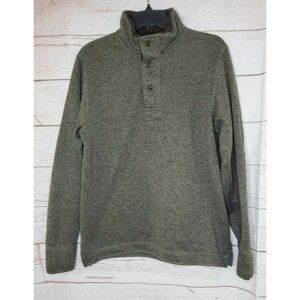 Original Weatherproof Vintage Pullover 1/4 Button Up Men's Med Polyester Sweater